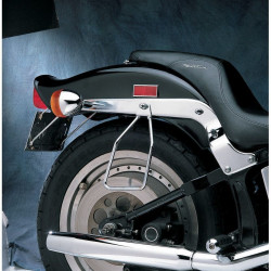 PartzBiz HD DSDS110848 - Drag Chrome Steel Saddlebag Support Brackets Single Bolt Harley 84-99 Softail | DS-110848 PartzBiz HD DSDS110848 - Drag Chrome Steel Saddlebag Support Brackets Single Bolt Harley 84-99 Softail | DS-110848