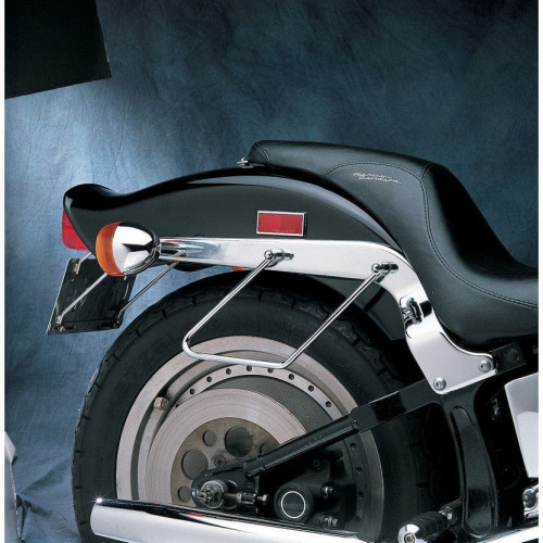 PartzBiz HD: 4418050-Drag Chrome Steel Saddlebag Support Brackets Two Bolt Harley 84-99 Softail | DS-110847 Repl OEM 91790-84A PartzBiz HD: 4418050-Drag Chrome Steel Saddlebag Support Brackets Two Bolt Harley 84-99 Softail | DS-110847 Repl OEM 91790-84A