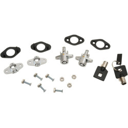 PartzBiz HD DS35011179 - Drag Chrome Universal Saddlebag Double Lock Kit สำหรับกระเป๋าข้างหนังแบบนุ่ม PartzBiz HD DS35011179 - Drag Chrome Universal Saddlebag Double Lock Kit สำหรับกระเป๋าข้างหนังแบบนุ่ม