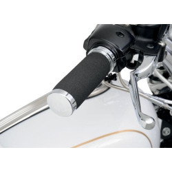 PartzBiz HD DSDS243122 - Drag DS-243122 ปลอกแฮนด์ Chrome Sundance 99-17 Harley Big Twin 86-18 XL