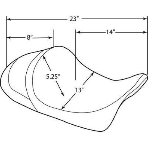 PartzBiz HD: 4418015-Drag EZ-On Predator Forward Low Solo Seat Solar Reflective Leather HD FLH/T 08-Up 0801-1251 08011251 Harley-Davidson Electra Glide Road Glide Road King Street Glide Tri Glide FLHT FLHR FLTR FLHX PartzBiz HD: 4418015-Drag EZ-On Predator Forward Low Solo Seat Solar Reflective Leather HD FLH/T 08-Up 0801-1251 08011251 Harley-Davidson Electra Glide Road Glide Road King Street Glide Tri Glide FLHT FLHR FLTR FLHX