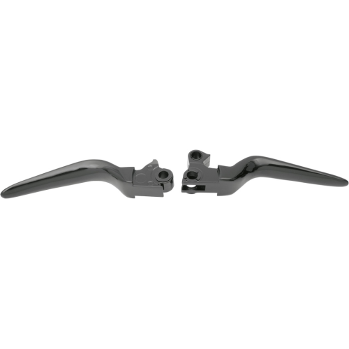 PartzBiz HD: 4417957-Drag Gloss Black Wide Blade Hand Lever Set for Harley 96-17 Big Twin 96-03 XL | 0610-0211 PartzBiz HD: 4417957-Drag Gloss Black Wide Blade Hand Lever Set for Harley 96-17 Big Twin 96-03 XL | 0610-0211