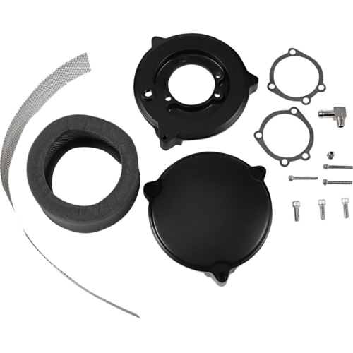 PartzBiz HD: 4417918-Drag High Performance 6" Dragtron‚Ñ¢ II Black Air Cleaner Harley Big Twin XL 90-06