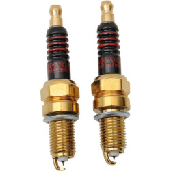 PartzBiz HD DS21030231 - ลากอิริเดียมหัวเทียนคู่ฮาร์เลย์ 99-16 Twin Cam และ 86-16 XL Sportster Repl 6R12