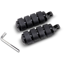 PartzBiz HD DS16030352 - Drag Large Black Rubber Soft-Ride Male Mount Motorcycle Foot Pegs Pair PartzBiz HD DS16030352 - Drag Large Black Rubber Soft-Ride Male Mount Motorcycle Foot Pegs Pair