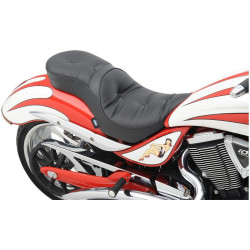 PartzBiz HD DS08101577 - Drag Low Profile Touring Pillow 2-Up Seat Backrest Option Victory Jackpot 06-15