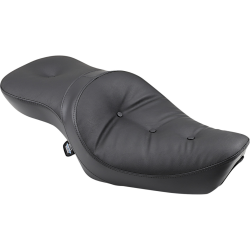 PartzBiz HD DS08040626 - Drag Low-Profile Touring Pillow-Style Black Seat 4 Harley 82-03 XL Models | 0