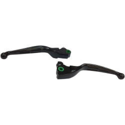 PartzBiz HD DS06101981 - Drag Specialties 0610-1981 06101981 Matte Black Slotted Wide Blade Lever Set 2017-2018 Harley Davidson Tri Glide FLHTCUTG & Freewheeler FLRT Trikes Touring Bagger Dresser H07-0604MB
