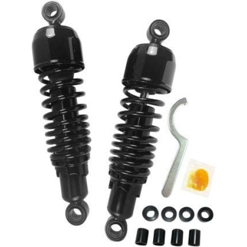 PartzBiz HD: 4417843-Drag Premium Low Profile Black 10.5" Adjustable Rear Spring Shocks XL | 1310-1189 PartzBiz HD: 4417843-Drag Premium Low Profile Black 10.5" Adjustable Rear Spring Shocks XL | 1310-1189