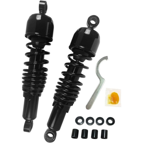 PartzBiz HD: 4417845-Drag Premium Low Profile Black 10.5" Adjustable Rear Spring Shocks XL | 1310-1189 PartzBiz HD: 4417845-Drag Premium Low Profile Black 10.5" Adjustable Rear Spring Shocks XL | 1310-1189