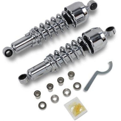PartzBiz HD: 4417852-Drag Premium Low Profile Black 10.5" Adjustable Rear Spring Shocks XL  | 1310-1189