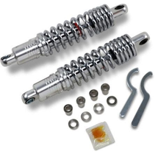 PartzBiz HD: 4417812-Drag Premium Low Profile Black 10.5" Adjustable Rear Spring Shocks XL  | 1310-1189
