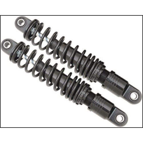 PartzBiz HD: 4417819-Drag Premium Ride-Height Black 11" Adjustable Rear Spring Shocks Dyna  | 1310-1198