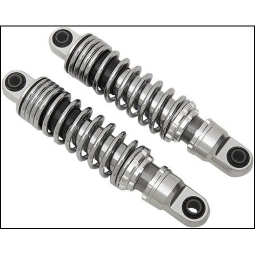PartzBiz HD: 4417792-Drag Premium Ride-Height Chrome 13" Adjustable Rear Spring Shocks Dyna  | 1310-1201