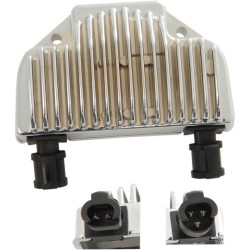 PartzBiz HD DS21121045 - Drag Premium Solid State Chrome ตัวควบคุมแรงดันไฟฟ้า Harley 08-17 Dyna Rep 74631-08 | 2112-1045 PartzBiz HD DS21121045 - Drag Premium Solid State Chrome ตัวควบคุมแรงดันไฟฟ้า Harley 08-17 Dyna Rep 74631-08 | 2112-1045