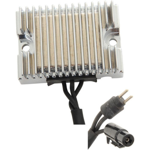 PartzBiz HD: 4417749-Drag Premium Solid State Chrome Voltage Regulator Harley 04-06 XL Repl 74523-04 | 2112-1075 PartzBiz HD: 4417749-Drag Premium Solid State Chrome Voltage Regulator Harley 04-06 XL Repl 74523-04 | 2112-1075