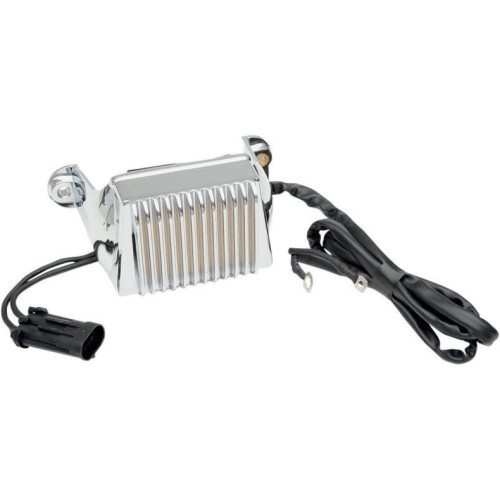 PartzBiz HD: 4417750-Drag Premium Solid State Chrome Voltage Regulator Harley FLH 02-03 Repl 74505-02 | 2112-1035