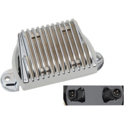 PartzBiz HD DS21121047 - Drag Premium Solid State Chrome ตัวควบคุมแรงดันไฟฟ้า Harley FLH 09-16 Repl 74505-09 | 2112-1047 PartzBiz HD DS21121047 - Drag Premium Solid State Chrome ตัวควบคุมแรงดันไฟฟ้า Harley FLH 09-16 Repl 74505-09 | 2112-1047