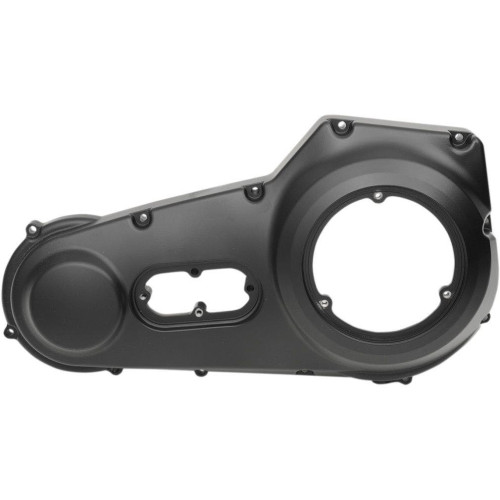 PartzBiz HD: 4417686-Drag Satin Black Outer Primary Cover Harley ST Twin Cam FXD FLS FXS 89-93 1107-0361 11070361 transmission replacement OE old school chopper 