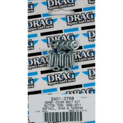PartzBiz HD DS24010768 - ลากสลักเกลียวฝาครอบ Torx Derby ที่เรียบ Chrome Finish สำหรับ Harley Twin Cam PartzBiz HD DS24010768 - ลากสลักเกลียวฝาครอบ Torx Derby ที่เรียบ Chrome Finish สำหรับ Harley Twin Cam