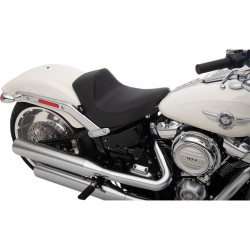 PartzBiz HD DS08021183 - Drag Specialties Black Smooth Vinyl EZ-On Motorcycle Seat Harley Softail 18-Up 0802-1183 08021183 double Harley-Davidson Softail Slim Heritage Classic Deluxe Upgrade replacement Saddle PartzBiz HD DS08021183 - Drag Specialties Black Smooth Vinyl EZ-On Motorcycle Seat Harley Softail 18-Up 0802-1183 08021183 double Harley-Davidson Softail Slim Heritage Classic Deluxe Upgrade replacement Saddle
