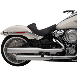 PartzBiz HD DS08021185 - DS EZ-ON Mount Solo Scorpion Stitch Harley Seat for 18-23 FLFB/S | 0802-1185