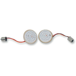 PartzBiz HD DS20201755 - Drag Specialties 2020-1755 ไฟเลี้ยว LED ฟังก์ชั่นคู่แทรก - สไตล์ Bullet Harley Davidson อัพเกรดการเปลี่ยน 1157 หลอดไฟ amber white switchback 20201755 GEN-200-AW-1157