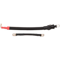 PartzBiz HD DS21130734 - Drag Specialties 4 Gauge Battery Cable Kit for Harley Softail FLST FXST 09-17 best new replacement upgrade awg wires power ground PartzBiz HD DS21130734 - Drag Specialties 4 Gauge Battery Cable Kit for Harley Softail FLST FXST 09-17 best new replacement upgrade awg wires power ground