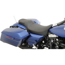 PartzBiz HD DS08011127 - Drag Specialties Black 2" Extended Reach Predator Seat 97-07 Harley Touring FL 0801-1127 08011127