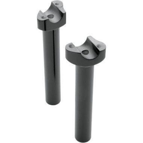 PartzBiz HD: 4417564-Drag Straight 8" Tall Black Forged Aluminum Risers 1" Clamp Area for Harley | Drag Specialties PartzBiz HD: 4417564-Drag Straight 8" Tall Black Forged Aluminum Risers 1" Clamp Area for Harley | Drag Specialties