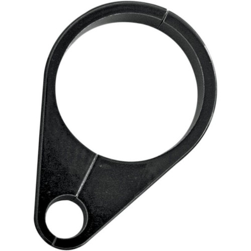 PartzBiz HD: 4417565-Drag Specialties Black Aluminum Throttle Cable Clamp 49MM Harley Davidson Front Forks Dyna Custom Upgrade replacement 0658-0085 06580085
