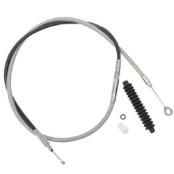 PartzBiz HD DS06521490 - Drag Specialties สายคลัตช์ประสิทธิภาพสูงแบบถักสีดำ รุ่น 08-13 FLH/T 14 FLHR