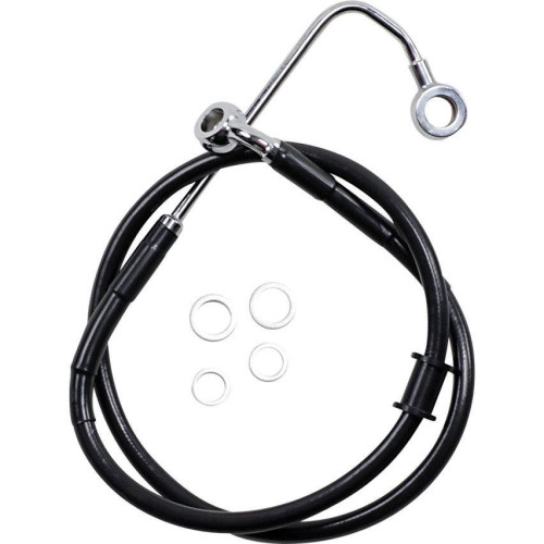 PartzBiz HD: 4417574-Drag Specialties Black Coated 34" Brake Line Kit H-D Softail Deluxe FLSTN 15-17 best new replacement PartzBiz HD: 4417574-Drag Specialties Black Coated 34" Brake Line Kit H-D Softail Deluxe FLSTN 15-17 best new replacement