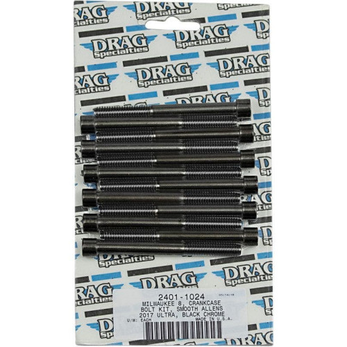 PartzBiz HD: 4417577-Drag Specialties สีดำ Chrome-Plated Crank Case Bolt ชุดเปลี่ยน Smooth Head 17-19 Harley Davidson Milwaukee Eight M8 M-Eight Touring ฮาร์ดแวร์ Bolts Nuts Washers เครื่องยนต์ CrankCase PartzBiz HD: 4417577-Drag Specialties สีดำ Chrome-Plated Crank Case Bolt ชุดเปลี่ยน Smooth Head 17-19 Harley Davidson Milwaukee Eight M8 M-Eight Touring ฮาร์ดแวร์ Bolts Nuts Washers เครื่องยนต์ CrankCase