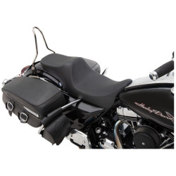 PartzBiz HD DS08011303 - Drag Specialties Black Predator III 2- เบาะนั่ง Smooth Harley Touring 08-23
