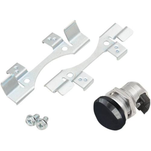PartzBiz HD: 4417522-Drag Specialties Black Push Button Fuel Door Latch Kit Harley Touring 92-16 | 0703-0632 PartzBiz HD: 4417522-Drag Specialties Black Push Button Fuel Door Latch Kit Harley Touring 92-16 | 0703-0632