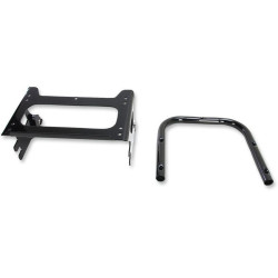 PartzBiz HD DS15100241 - Drag Specialties Black Quick Detach Tour Pak Box Mount for Harley 97-08 FLH/T | 1510-0241