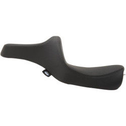 PartzBiz HD DS08021144 - Drag Specialties 0802-1144 Black Smooth Predator 3 2-Up เบาะมอเตอร์ไซค์ 18-23 Harley-Davidson Softail Heritage Classic Slim Deluxe Bike Saddle อัพเกรดการเปลี่ยน