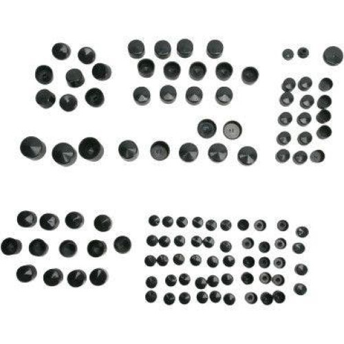 PartzBiz HD: 4417513-Drag Specialties Black Standard Engine Trans Primary Bolt Cover Kit Harley FLH 09-16 | 352001 PartzBiz HD: 4417513-Drag Specialties Black Standard Engine Trans Primary Bolt Cover Kit Harley FLH 09-16 | 352001