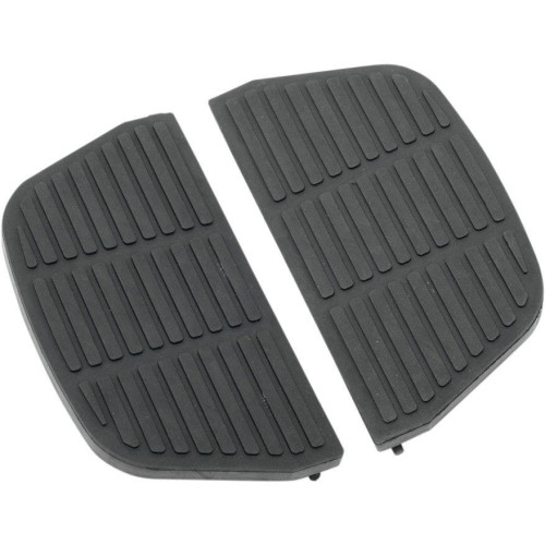 PartzBiz HD: 4417479-Drag Specialties Black Traditional D Shaped Passenger Floorboard Inserts Harley 86-05 - 1621-0465 Repl OEM 50606-86A
