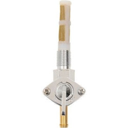 PartzBiz HD DS07050200 - Drag Specialties Chrome 1/4” NPT Petcock Straight Fuel Outlet รถจักรยานยนต์ Harley 0705-0200 07050200 DAVIDSON electra street road glide fat boy bob low softail sportster xl best for Performacne replacement OEM