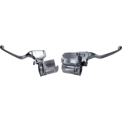 PartzBiz HD DS06102251 - Drag Specialties Chrome Brake Clutch Control Kit 4 Harley 21-23 FLTRX/FLTRK | 