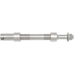 PartzBiz HD DS02140844 - Drag Specialties Chrome Front Axle Kit Harley Davidson FXD Dyna 08-15 0214-0844