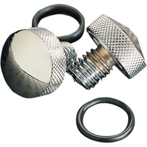 PartzBiz HD: 4417427-Drag Specialties Chrome Knurled Frame Bolt Kit for Softail Seats 84-07 Rear hardware best for repair replacement oem fxst fxvv flst PartzBiz HD: 4417427-Drag Specialties Chrome Knurled Frame Bolt Kit for Softail Seats 84-07 Rear hardware best for repair replacement oem fxst fxvv flst