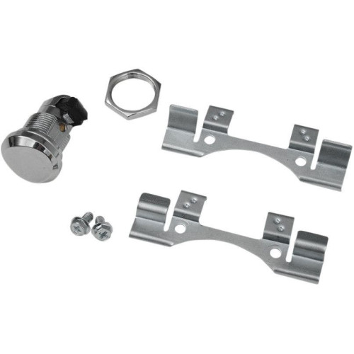 PartzBiz HD: 4417401-Drag Specialties Chrome Push Button Fuel Door Latch Kit Harley Touring 92-16 | 0703-0631 PartzBiz HD: 4417401-Drag Specialties Chrome Push Button Fuel Door Latch Kit Harley Touring 92-16 | 0703-0631