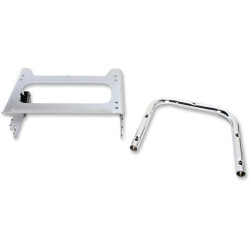 PartzBiz HD DS15100240 - Drag Specialties Chrome Quick Detach Tour Pak Box Mount สำหรับ Harley 97-08 FLH/T | 1510-0240