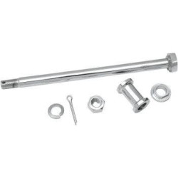 PartzBiz HD DS02140583 - Drag Specialties Chrome Rear Axle Kit Harley Sportster XL 52-78 0214-0583