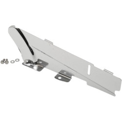 PartzBiz HD DS12020107 - Drag Specialties Chrome Rear Lower Belt Guard Cover Harley 07-16 Dyna Models | 1202-0107