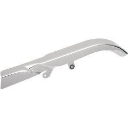 PartzBiz HD DS12020063 - Drag Specialties Chrome Rear Upper Belt Guard Cover Harley 07-16 FXST FLST | 1202-0063