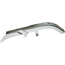 PartzBiz HD DSDS325204 - Drag Specialties Chrome Rear Upper Belt Guard Cover Harley 86-92 FXST FLST  | DS-325204